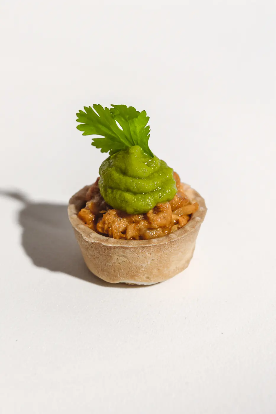 Tartaleta con topping verde de Díclu