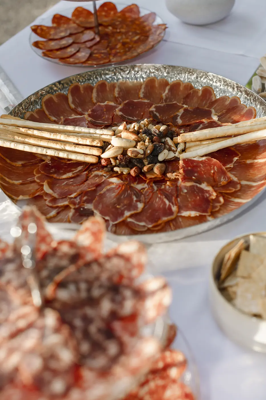 Plato de jamón con picos